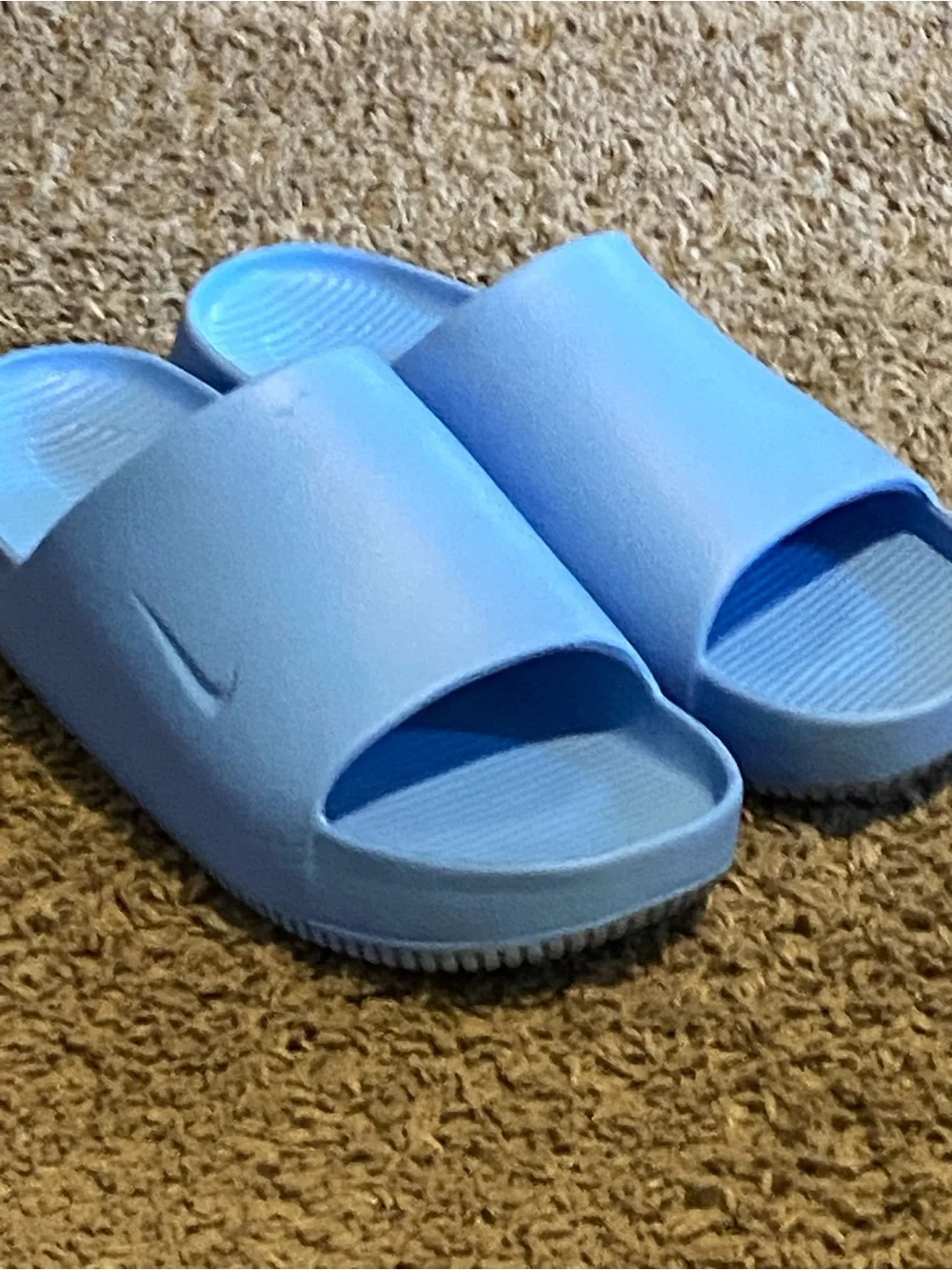 Nike Light Blue Slide Sandals